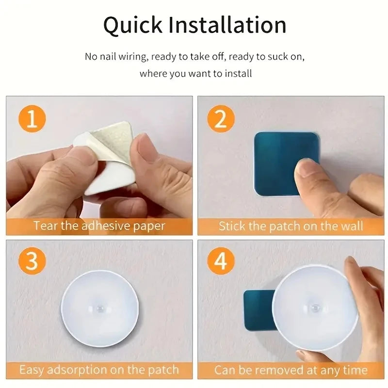 Wireless Motion Sensor Night Light | LED Detector Lamp for Bedroom & Staircase