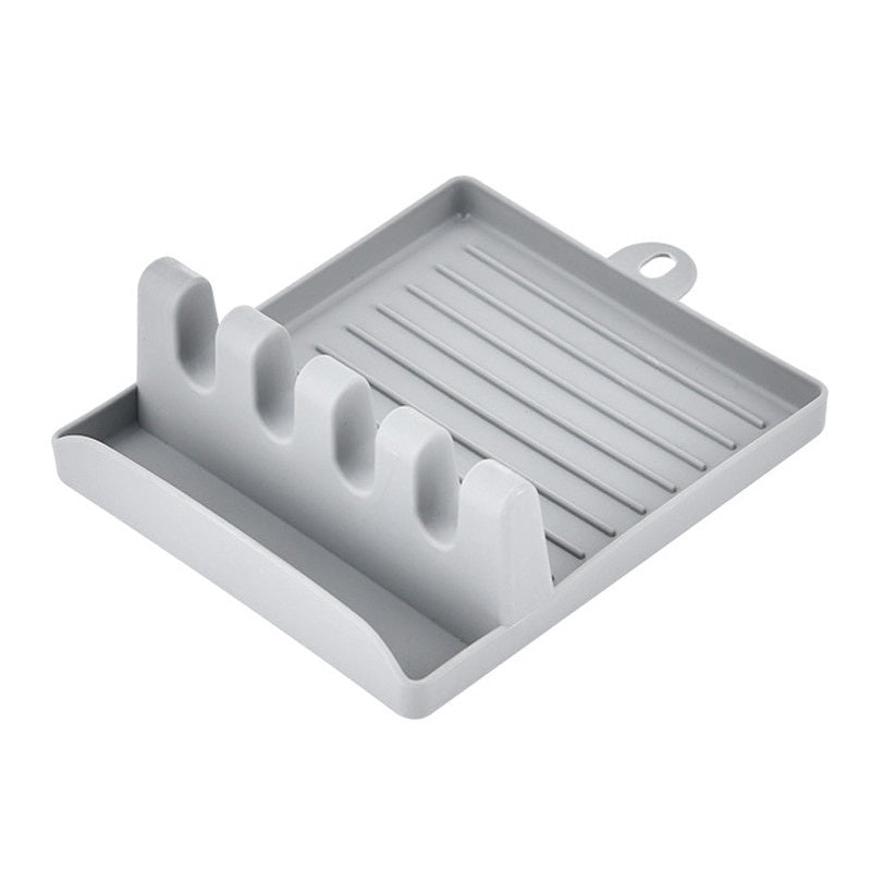 Kitchen Utensil Holder & Rack | Non-Slip Spoon, Fork & Spatula Organizer