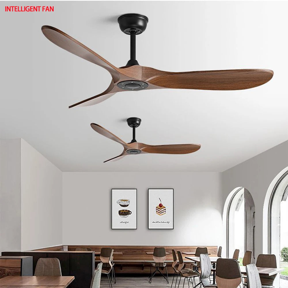 Industrial Vintage Ceiling Fan — 6-Speed Remote Control, 36–60 Inch