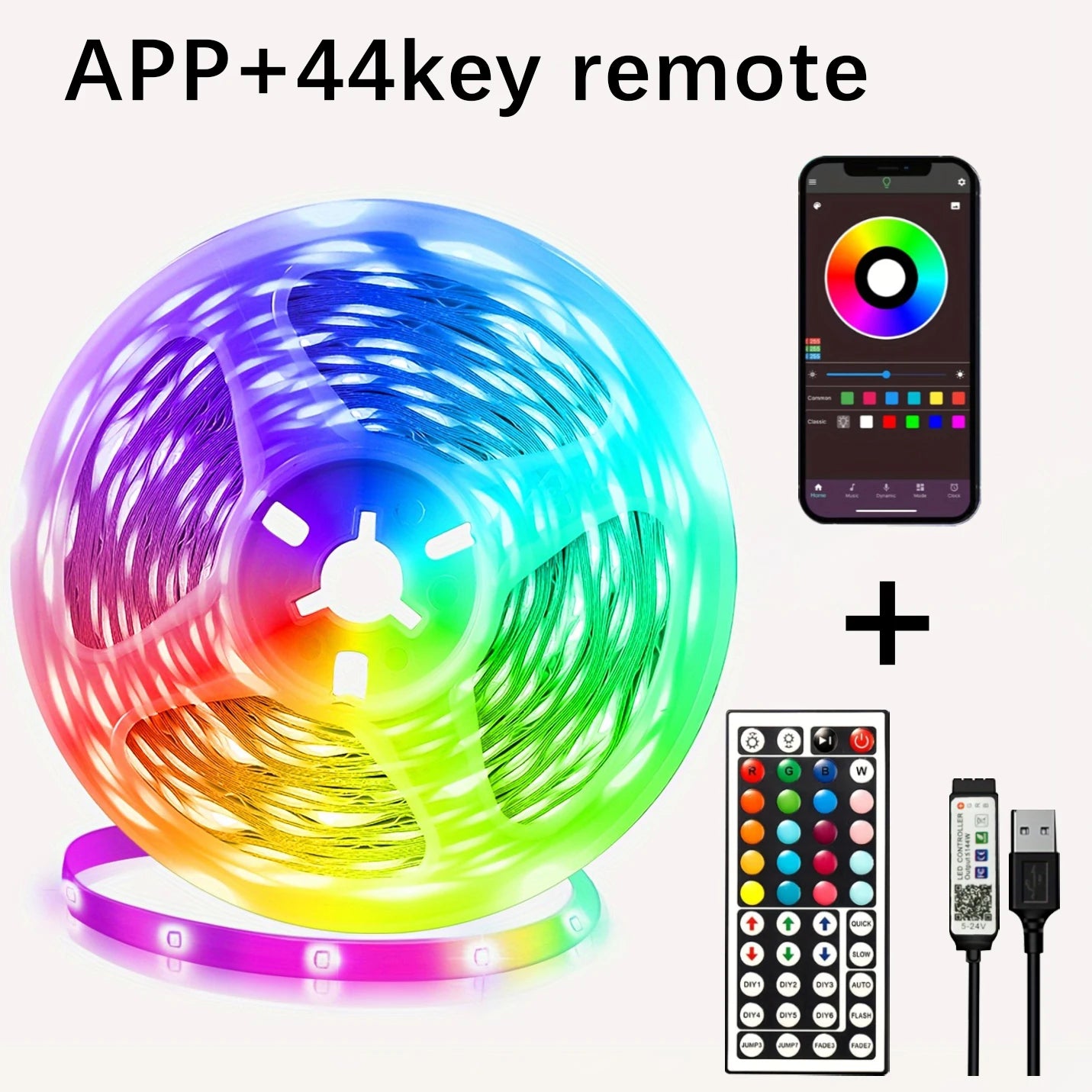 USB LED Strip Lights | 5m–30m Flexible Room & TV Backlight Ribbon