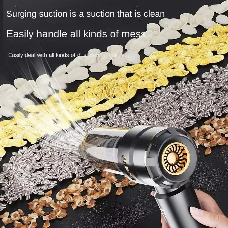 Mini Cordless Car Vacuum Cleaner | 390000PA Powerful Suction