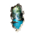 3D Mountain Forest Wall Decal — Broken Wall Illusion Landscape Sticker