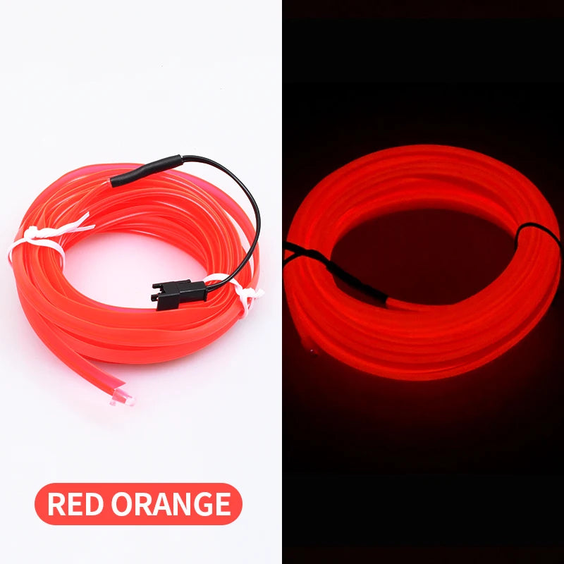 5m Car Interior Atmosphere LED Strip | USB Flexible Ambient Light for Auto Decor