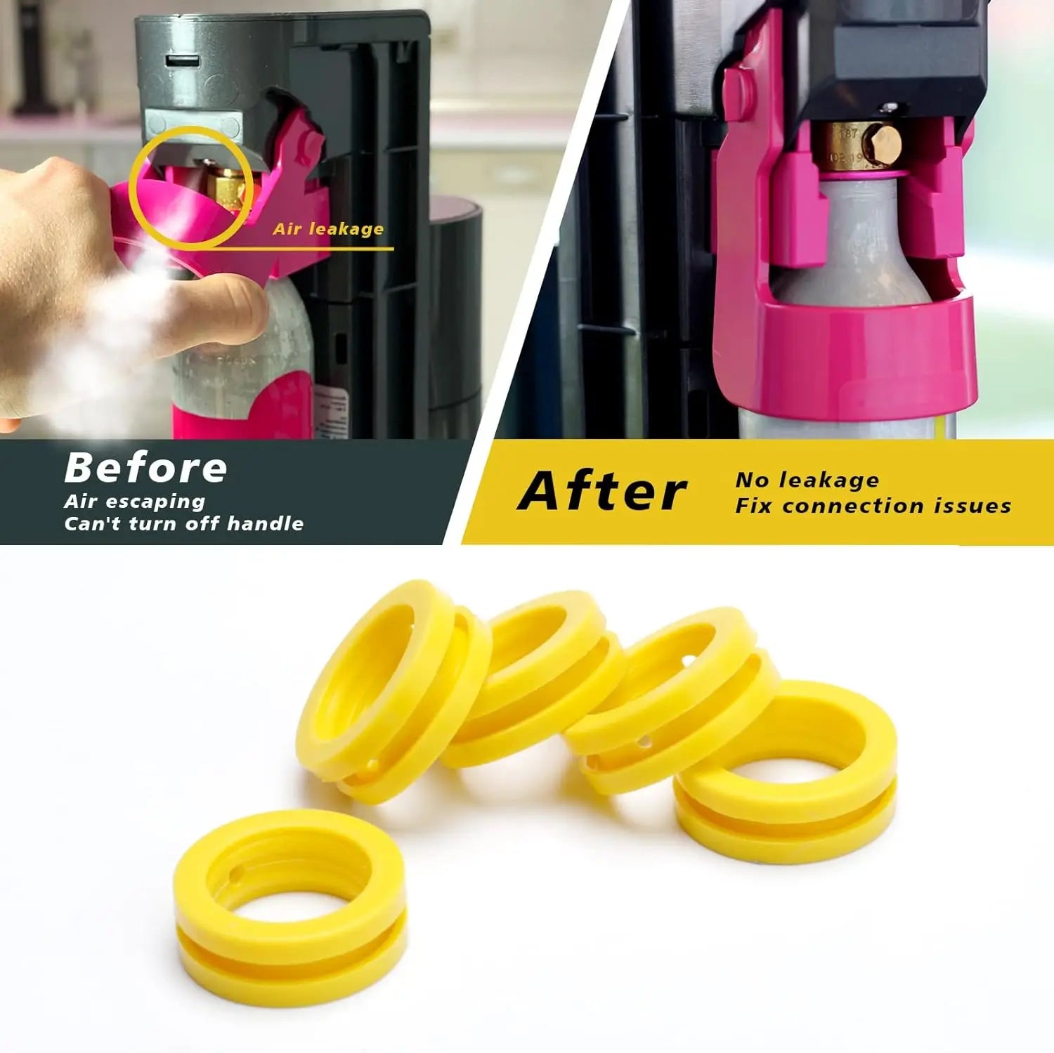 Soda Maker Replacement Seal Kit | CO2 Cylinder O-Ring & Gasket Set