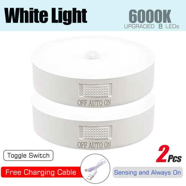 USB Rechargeable Motion Sensor Night Light | LED Lamp for Stairs, Hallway & Wardrobe