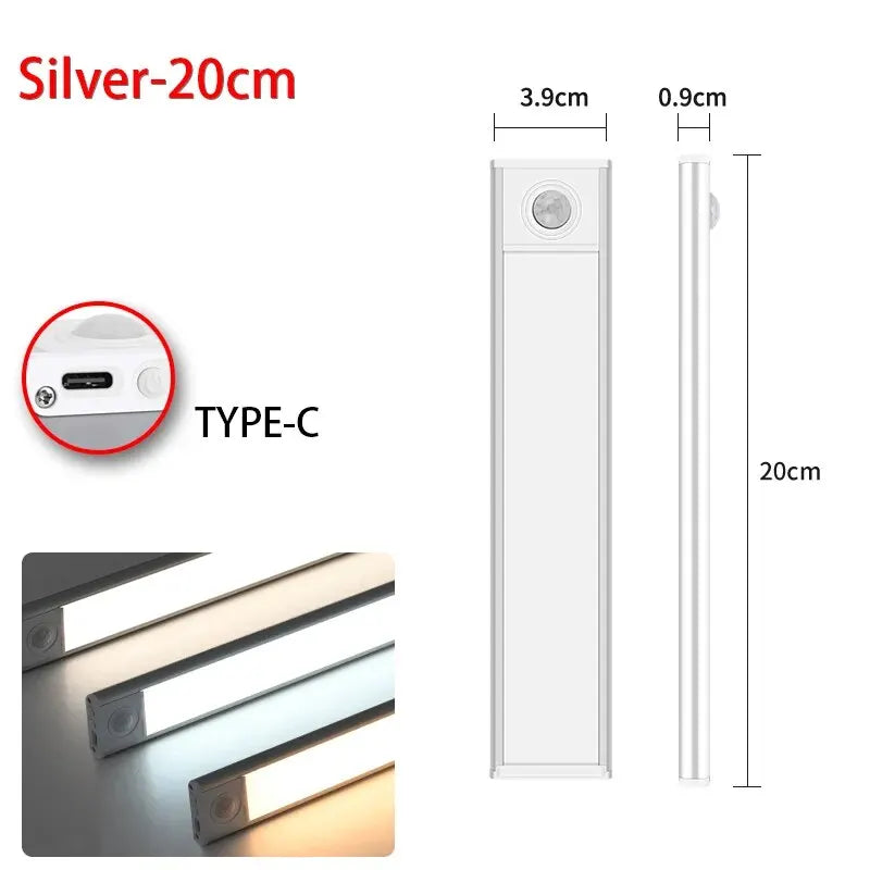 LED Motion Sensor Under-Cabinet Light | Wireless USB Indoor Night Light