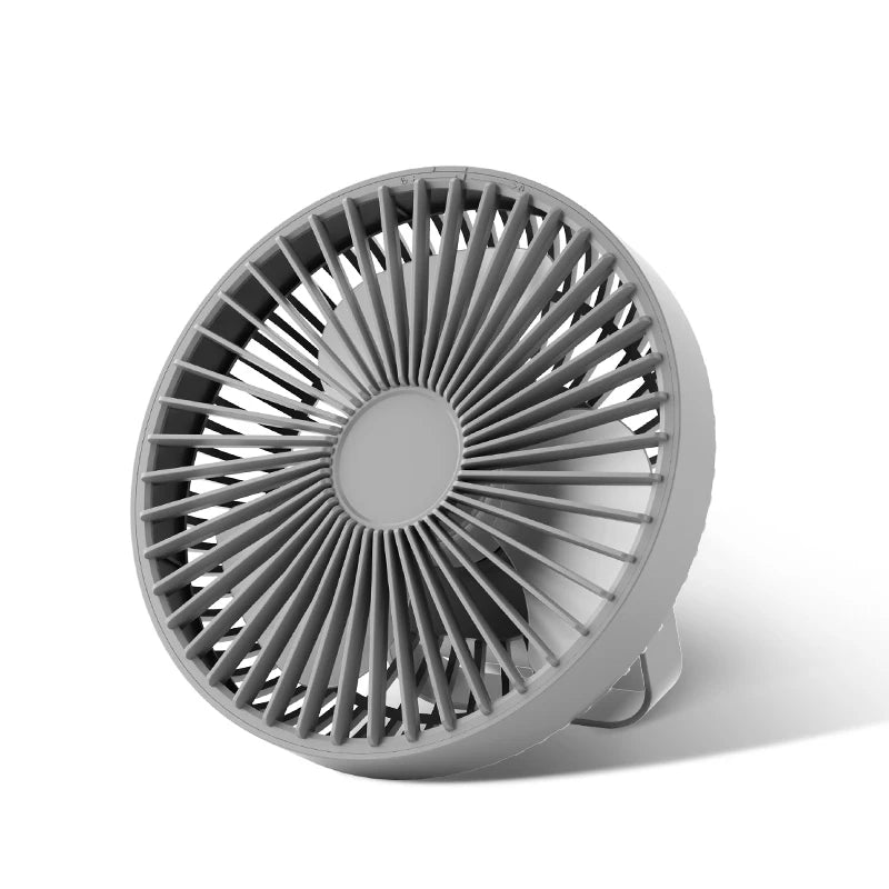 Small Desk Fan with Light | 5-Speed Strong Airflow Quiet Personal Fan