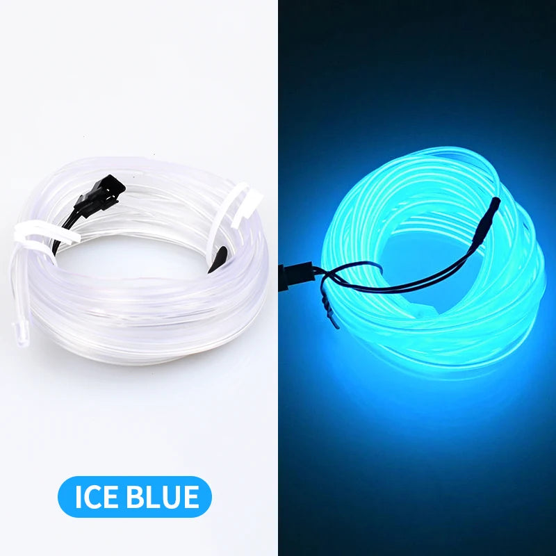 5m Car Interior Atmosphere LED Strip | USB Flexible Ambient Light for Auto Decor