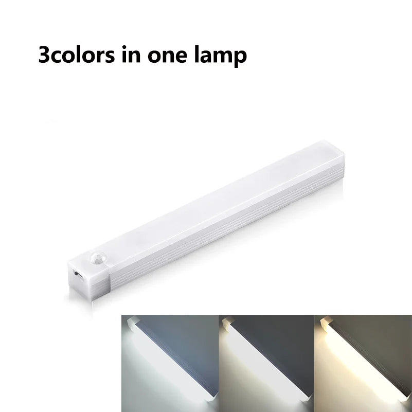 LED Bar Light — USB Rechargeable, Motion Sensor Night Light