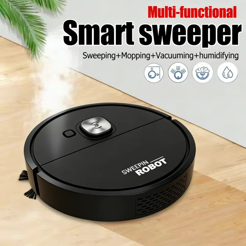 Mini 3-in-1 Robot Vacuum Cleaner | Sweep, Vacuum & Mop for Home Floors