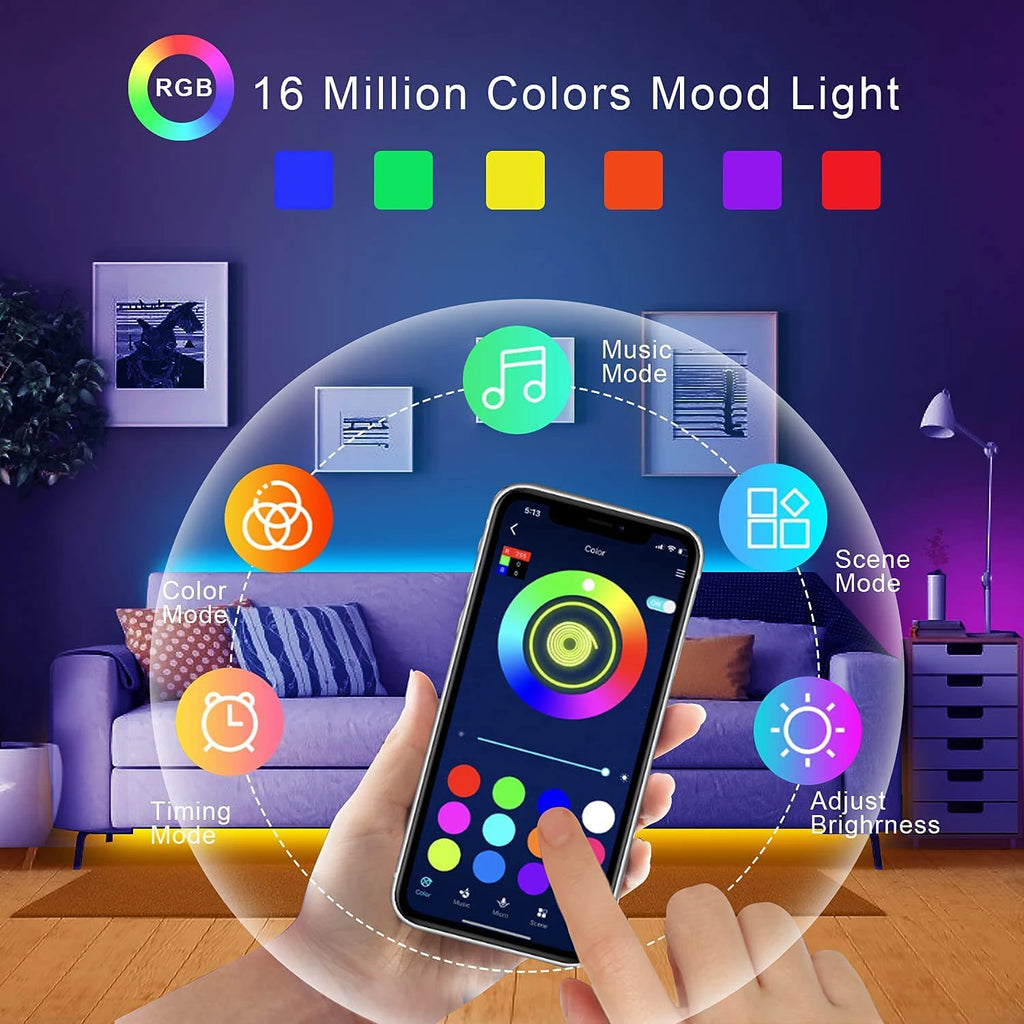 USB LED Strip Lights | 5m–30m Flexible Room & TV Backlight Ribbon