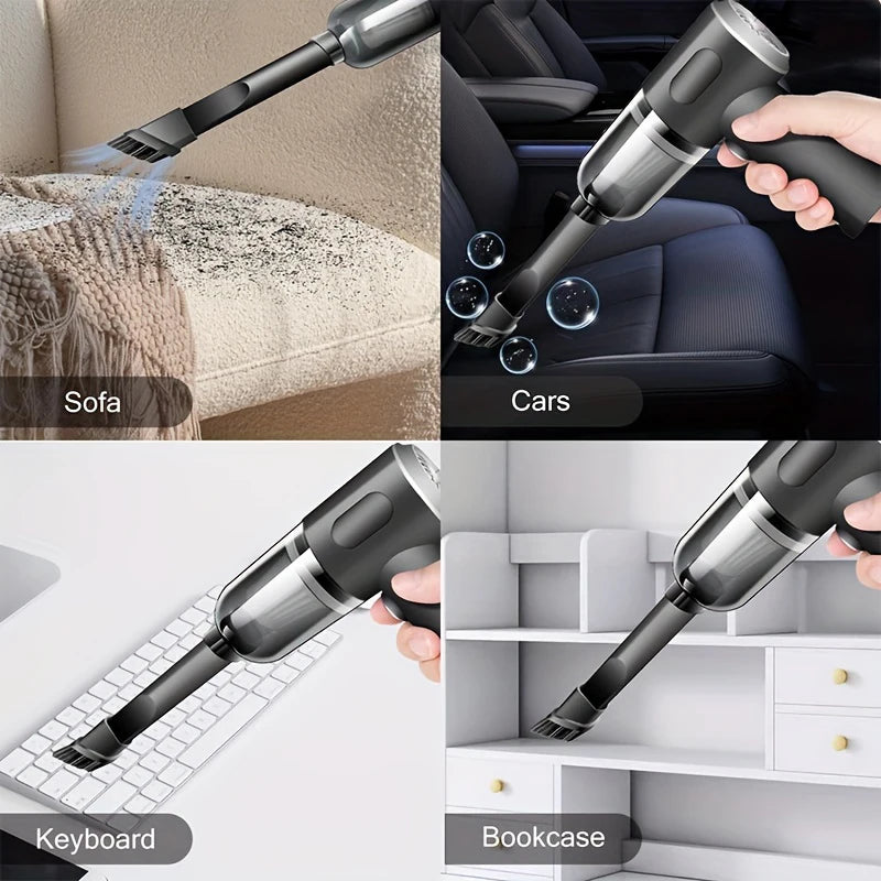 Mini Cordless Handheld Vacuum Cleaner | Strong Suction for Car & Home