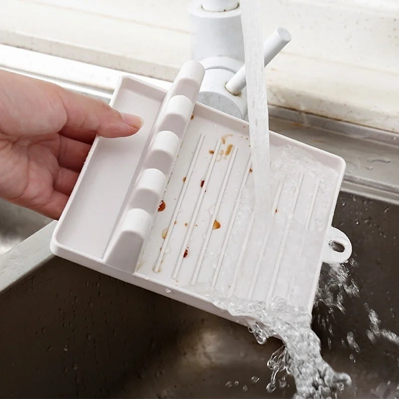 Kitchen Utensil Holder & Rack | Non-Slip Spoon, Fork & Spatula Organizer