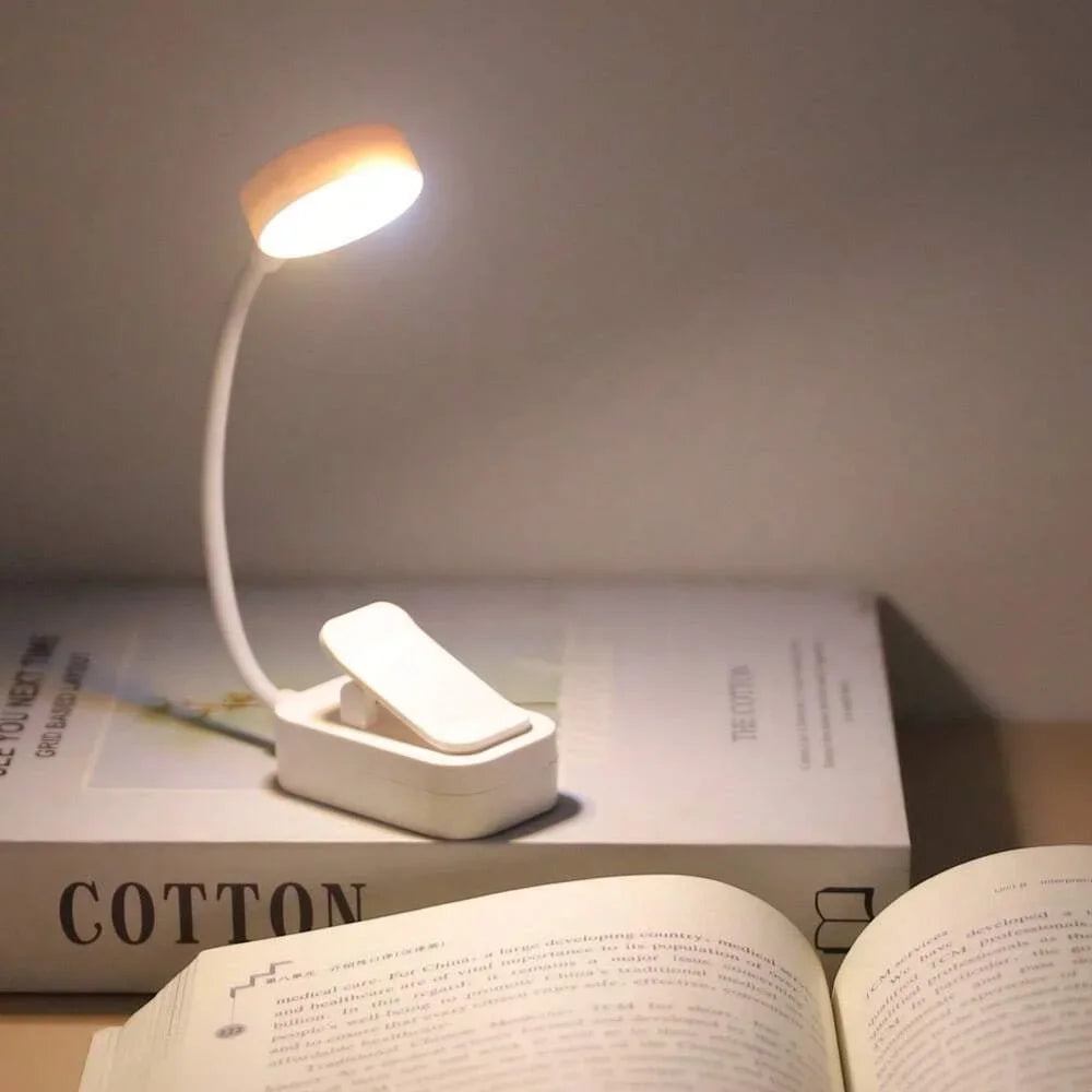 Mini LED Reading Book Light | 3 Modes, Eye-Care Clip-On Lamp
