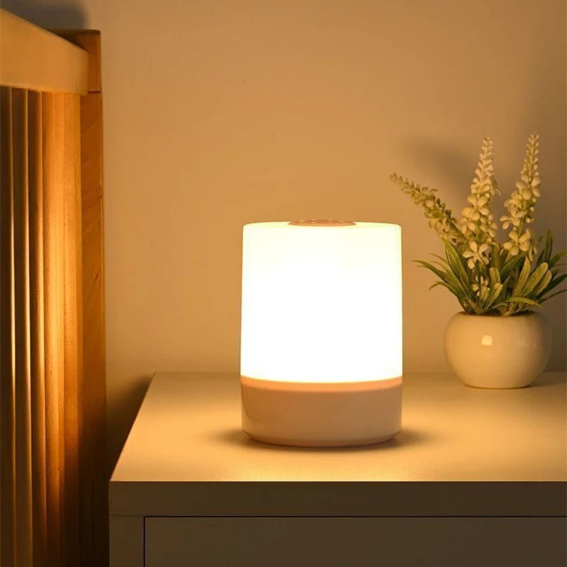 Bedside LED Night Light — Dimmable, Soft Glow Desktop Lamp