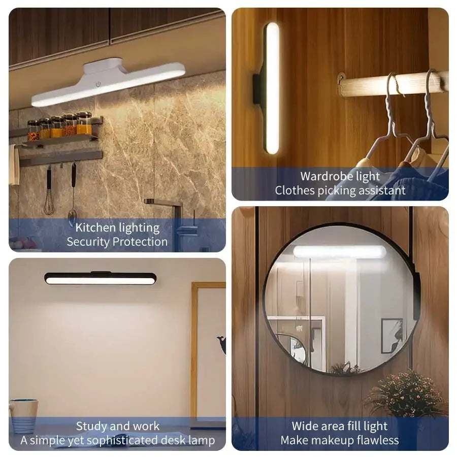 Magnetic Touch LED Mirror Light | Eye-Care Reading & Makeup Lamp for Wardrobe & Closet