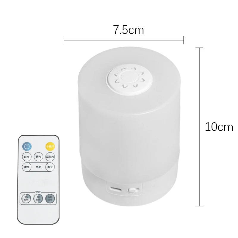 Bedside LED Night Light — Dimmable, Soft Glow Desktop Lamp