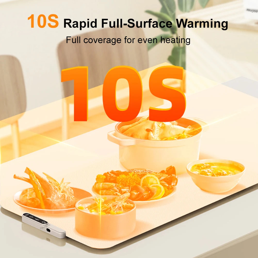 Silicone Electric Heating Plate | Foldable Food & Coffee Warmer Mat