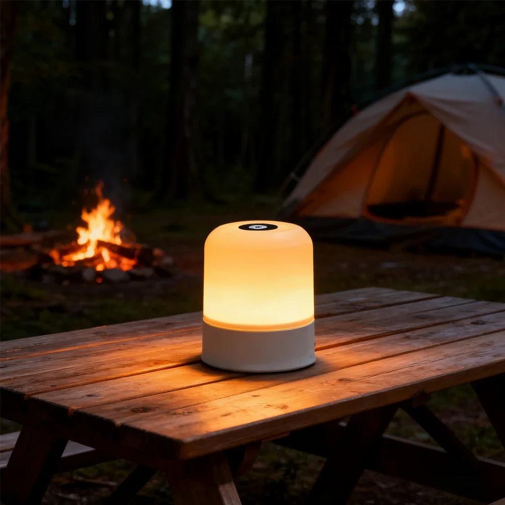 LED Night Light — Dimmable, Rechargeable or Plug-In with Optional Remote