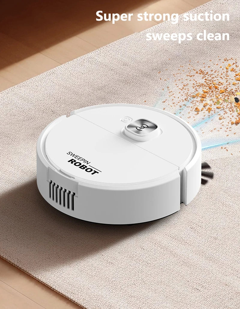 Mini 3-in-1 Robot Vacuum Cleaner | Sweep, Vacuum & Mop for Home Floors