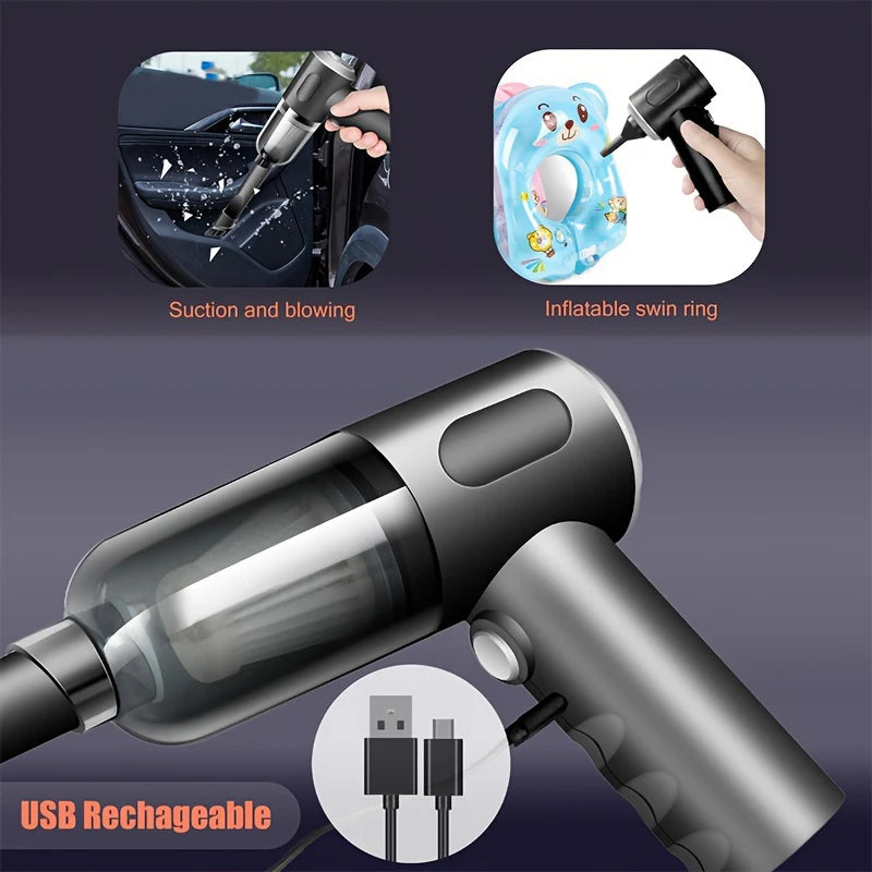 Mini Cordless Handheld Vacuum Cleaner | Strong Suction for Car & Home