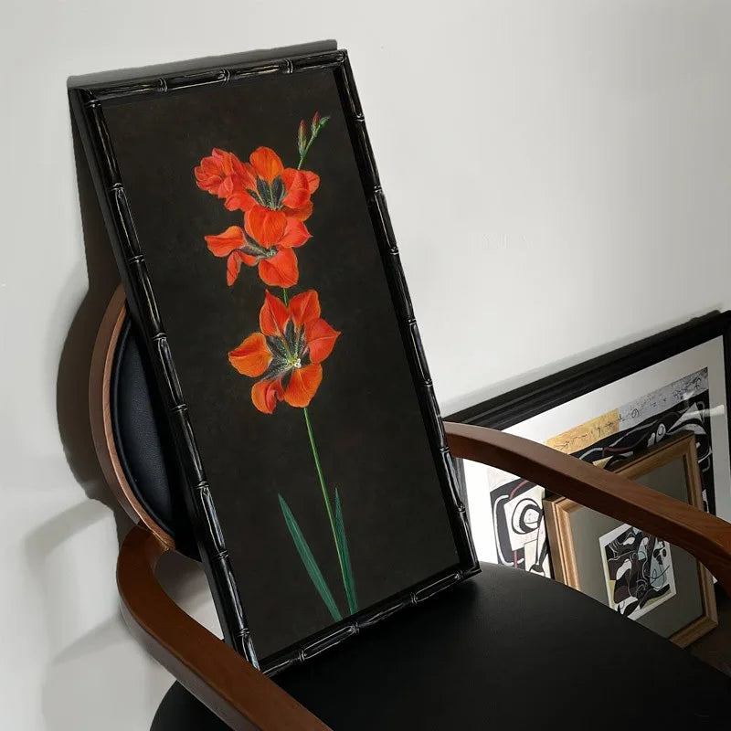 Luxury Framed Oil Painting — Modern Aesthetic Wall Art for Living Rooms