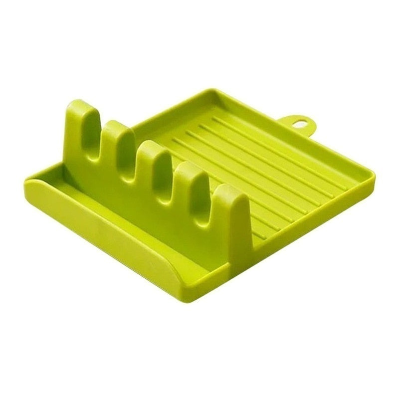 Kitchen Utensil Holder & Rack | Non-Slip Spoon, Fork & Spatula Organizer