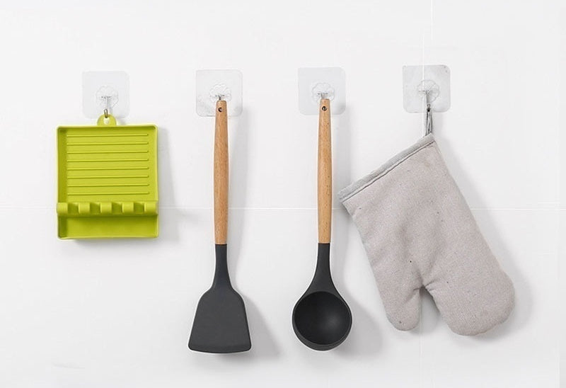 Kitchen Utensil Holder & Rack | Non-Slip Spoon, Fork & Spatula Organizer