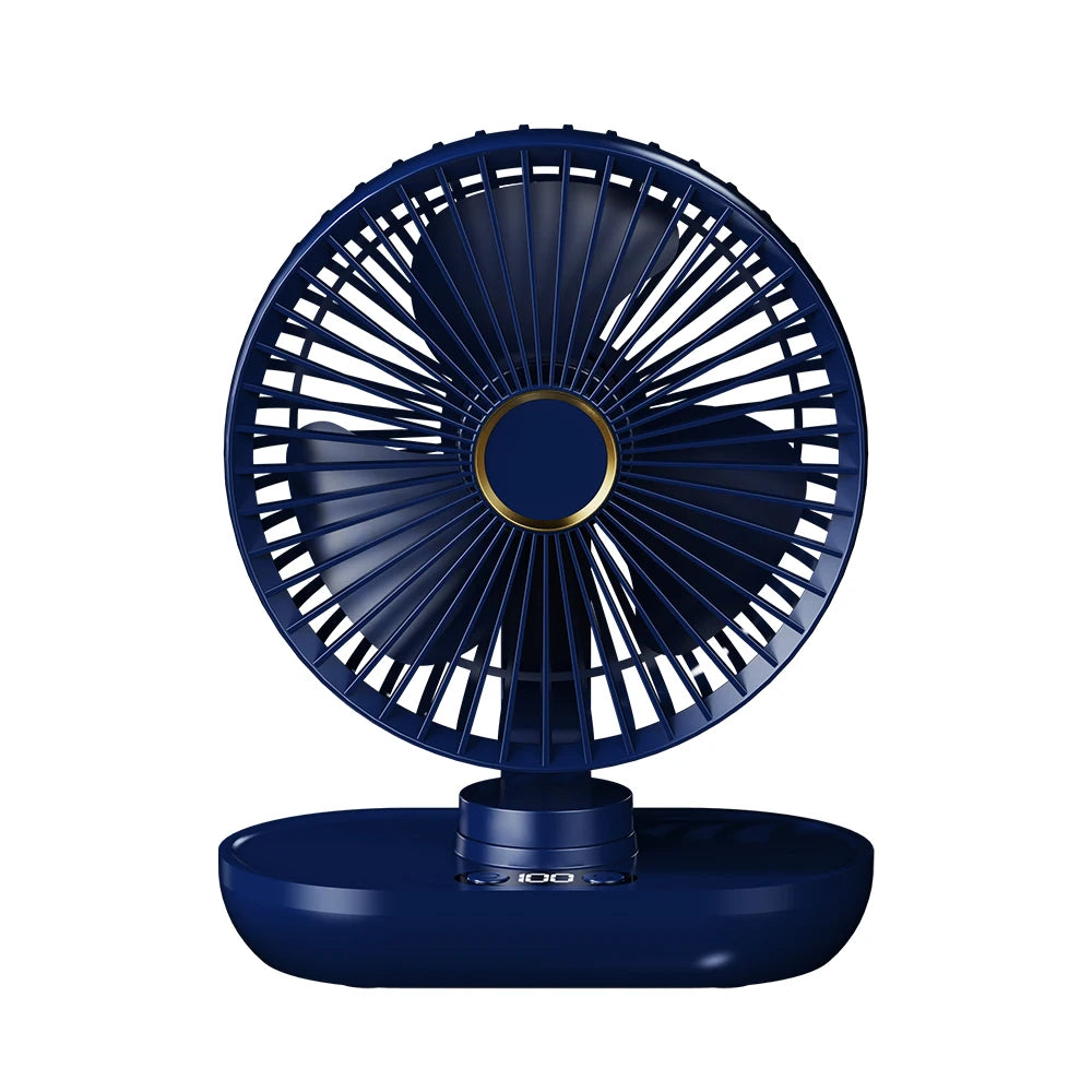 Portable USB Desk & Camping Fan | 5-Speed Ultra-Quiet Table Fan