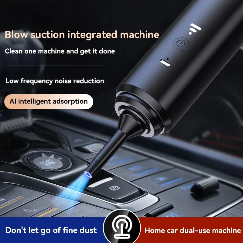 Rechargeable Mini Car Vacuum Cleaner | Powerful Handheld Auto & Home Cleaner
