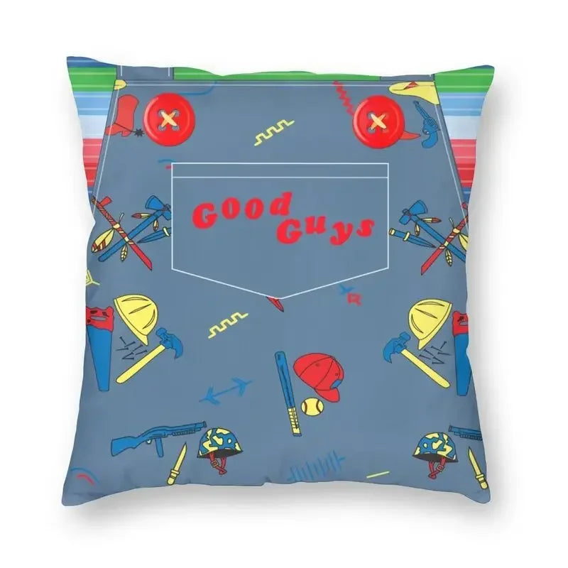 Bride of Chucky Halloween Cushion Cover | Velvet Horror Pillow Case 40x40