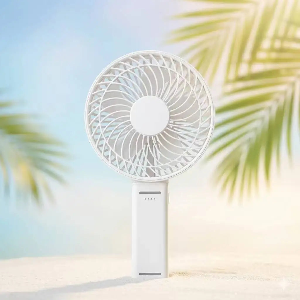 6-Inch Rechargeable Handheld Fan | 180° Foldable Portable Personal Fan