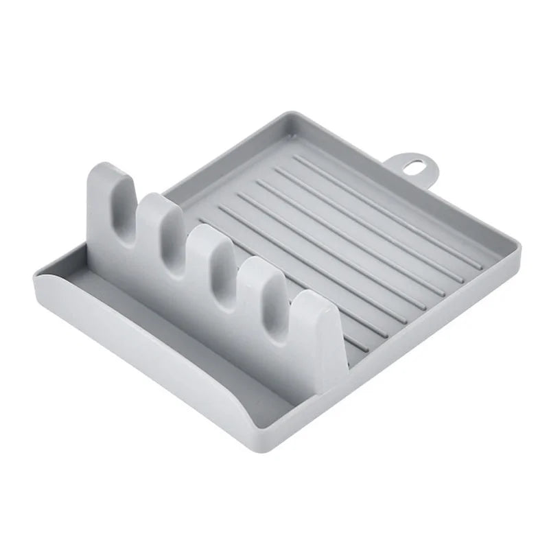 Kitchen Utensil Holder & Rack | Non-Slip Spoon, Fork & Spatula Organizer