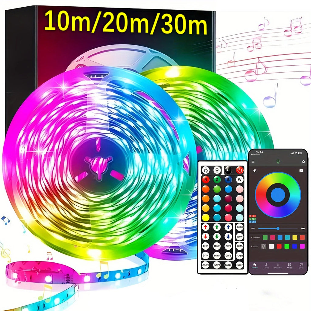 USB LED Strip Lights | 5m–30m Flexible Room & TV Backlight Ribbon