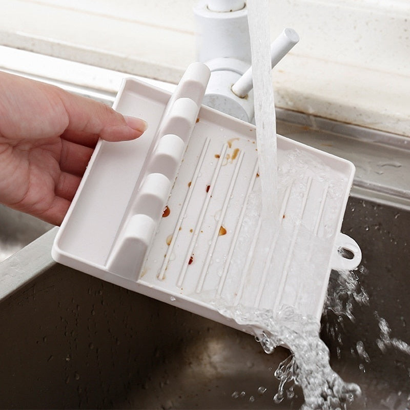 Kitchen Utensil Holder & Rack | Non-Slip Spoon, Fork & Spatula Organizer