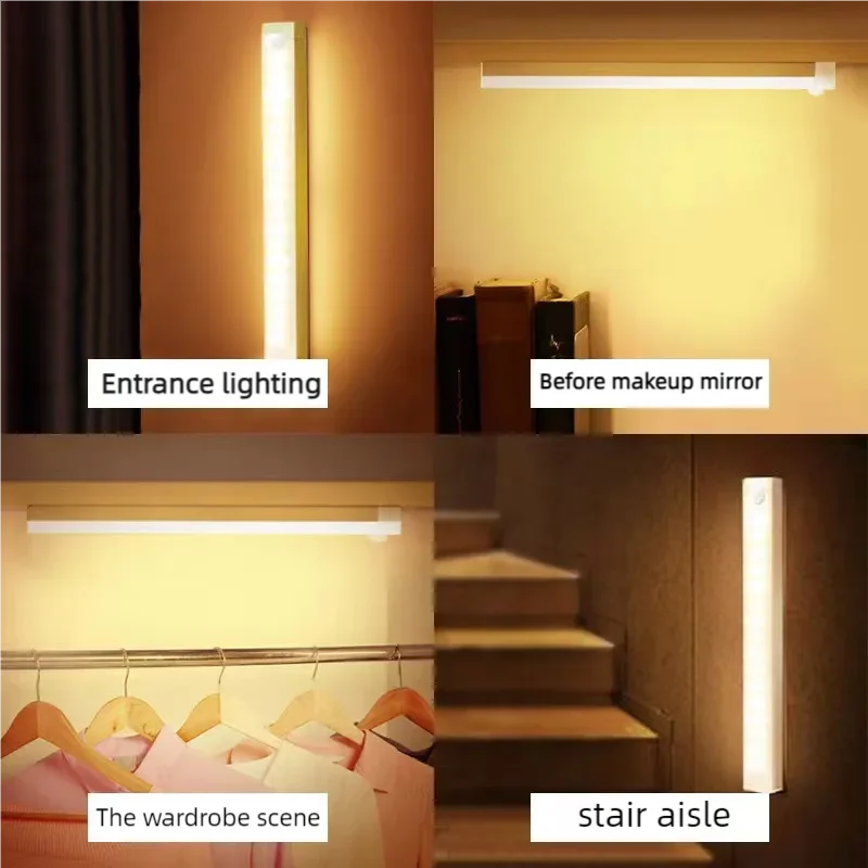 Wireless Rechargeable LED Night Light — Motion Sensor, 3 Lighting Modes