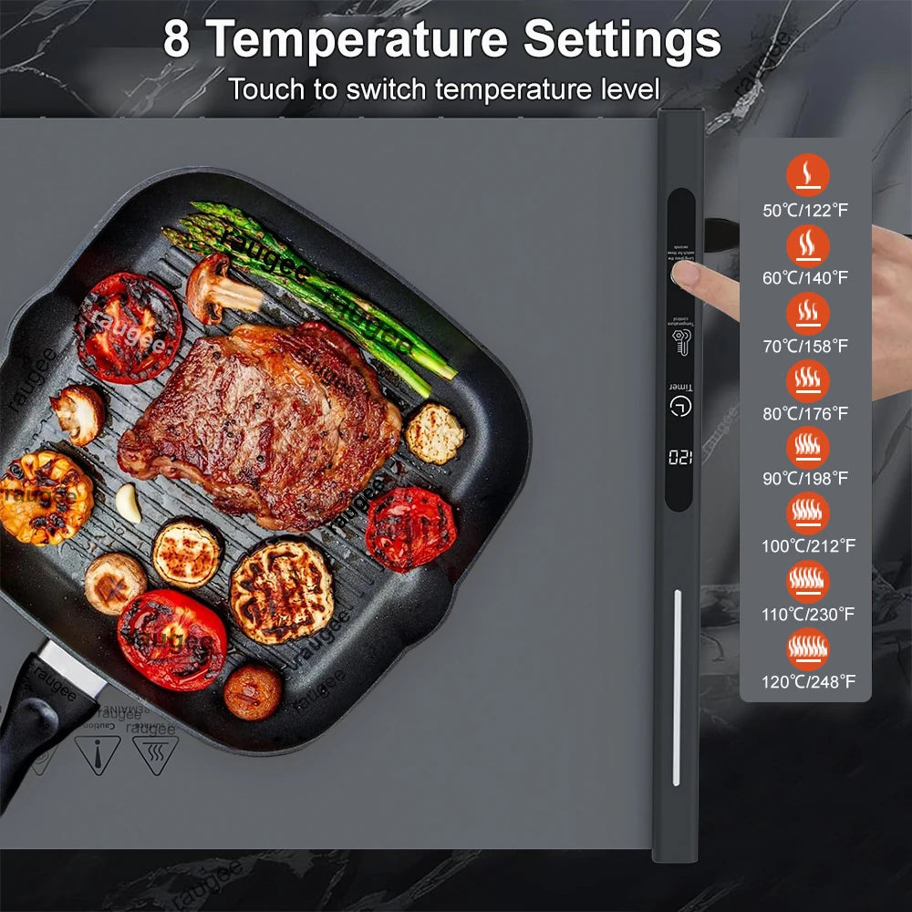 Silicone Electric Dining Warming Plate | Fast-Heat Food & Coffee Warmer Tray