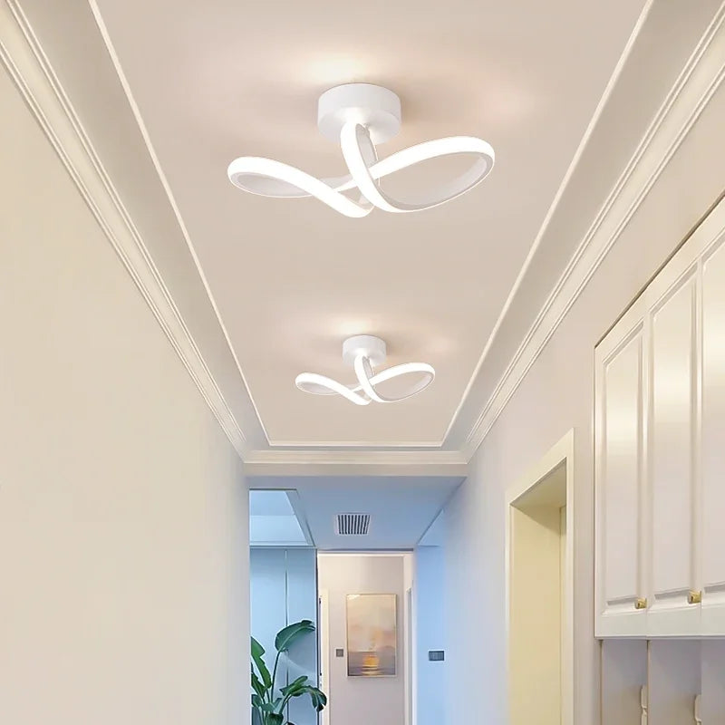 Modern LED Ceiling Chandelier | 3-Color Minimalist Lamp for Bedroom & Dining Room