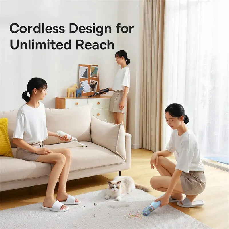 Baseus Mini Car Vacuum Cleaner | 6000Pa 2-in-1 Blow & Vacuum