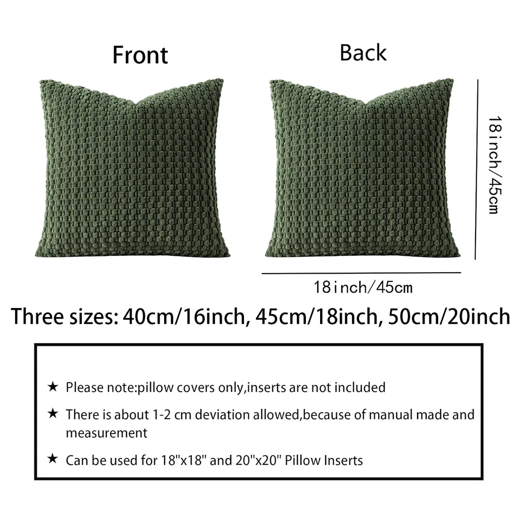Boho Corduroy Cushion Cover | Neutral Farmhouse Stripe Sofa Pillow