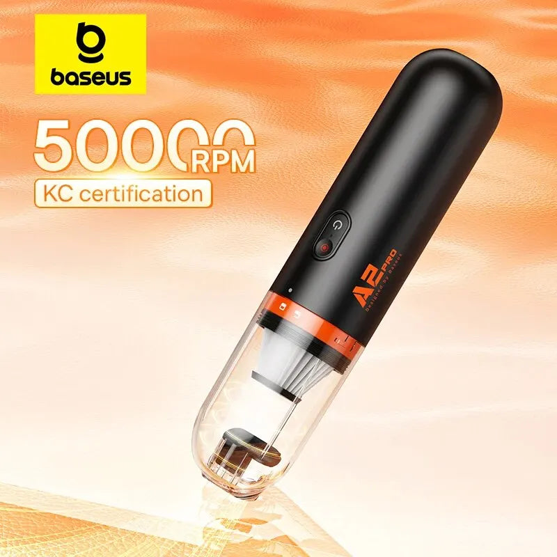Baseus Mini Car Vacuum Cleaner | 6000Pa 2-in-1 Blow & Vacuum