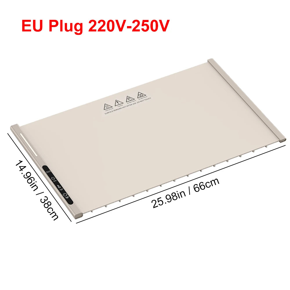 Silicone Electric Dining Warming Plate | Fast-Heat Food & Coffee Warmer Tray